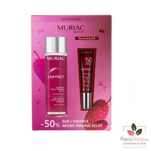 MURIAC Pack Essence Micro Peeling Eclat + Fluide Solaire Teinte Spf50+  01 Ivoire