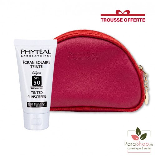PHYTEAL TROUSSE ECRAN TEINTE BEIGE ECLAT SPF50 50ML