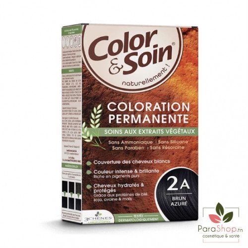 3 CHÊNES COLOR & SOIN COLORATION 2A Brun Azure