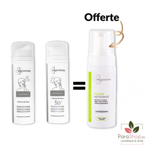 INNOVADERM PACK DEPIGMENTANT JOUR et NUIT - PEAU MIXTE A GRASSE