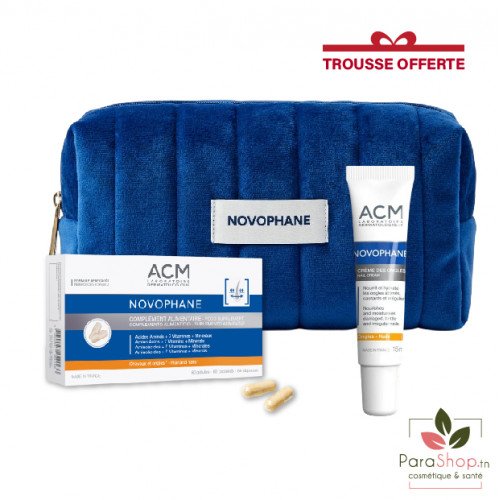 ACM PACK NOVOPHANE Complement Alimentaire 60 Gelules + Crème Des Ongles 15ML