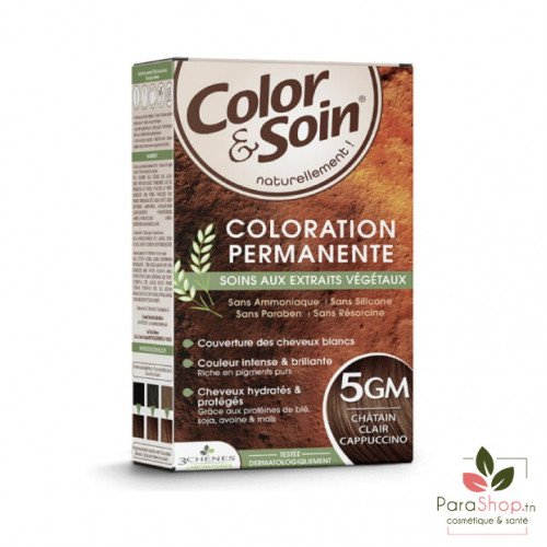 3 CHÊNES COLOR & SOIN COLORATION 5GM CHATAIN CLAIR CAPPUCCINO