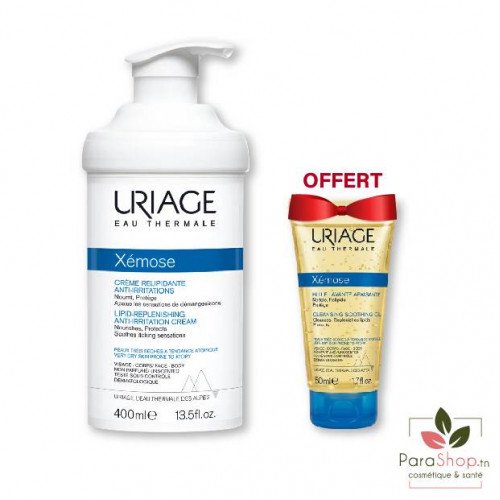 URIAGE PACK XEMOSE Creme Relipidante 400ML + XEMOSE C8+ HUILE LAVANTE 100ML 0FFERTE