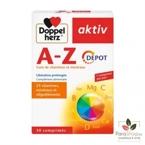 AKTIV A-Z VITAMINES ET MINERAUX 30 COMPRIMES