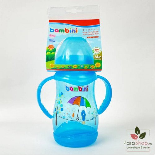 BAMBINI BIBERON LARGE AVEC ANSES 300ML - 905