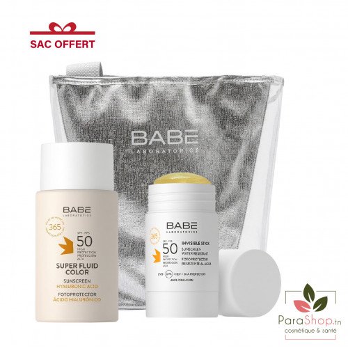 BABE PACK Super Fluid Color SPF50 + STICK INVISIBLE SPF50