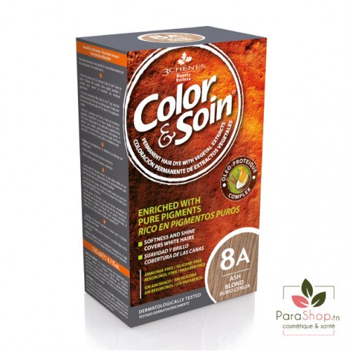 3 CHÊNES COLOR & SOIN COLORATION 8A BLOND CENDRE