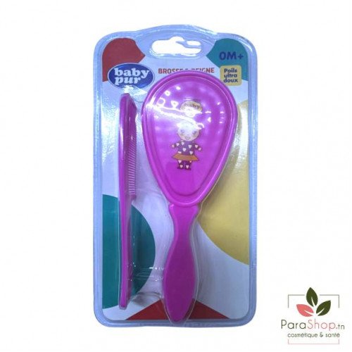 BABY PUR BROSSE ET PEIGNE DECORES 0M+ - B18