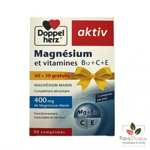 AKTIV MAGNESIUM ET VITAMINES 90 COMPRIMES (60+30 GRATUITS)