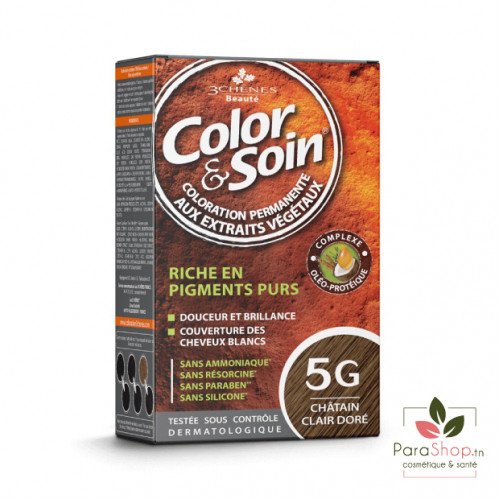 3 CHÊNES COLOR & SOIN COLORATION 5G CHATAIN CLAIR DORE