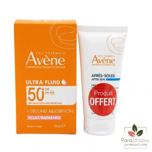 AVENE DUO ULTRA FLUID ECLAT RADIANCE SPF50 + LAIT APRES SOLEIL OFFERT