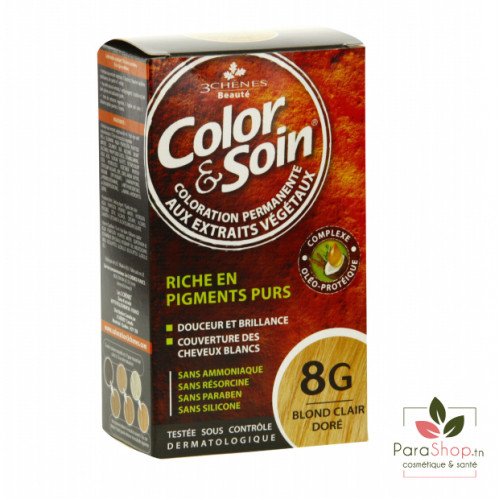 3 CHÊNES COLOR & SOIN COLORATION 8G BLOND CLAIR DORE