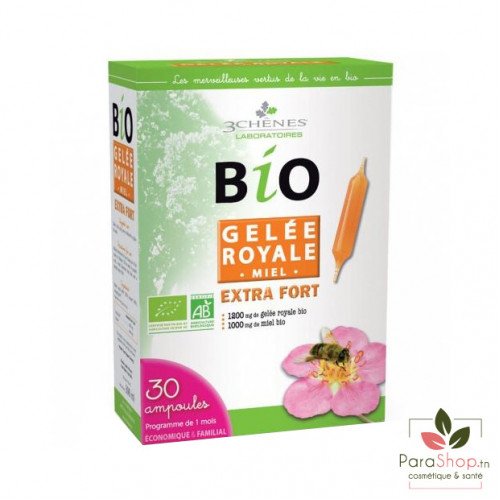3 CHENES GELEE ROYALE BIO EXTRA FORT 30 AMPOULES