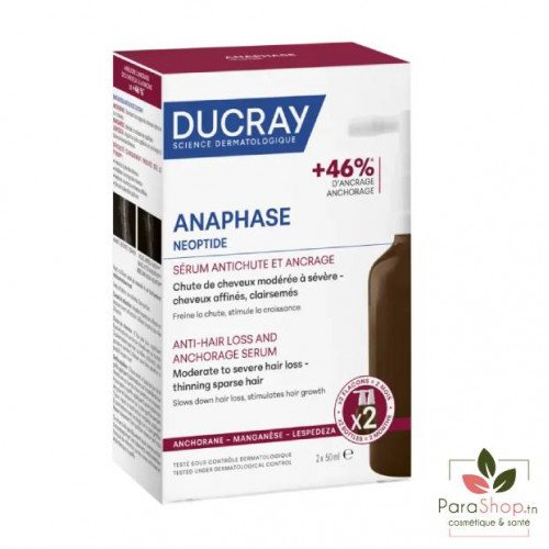 DUCRAY ANAPHASE NEOPTIDE SERUM ANTICHUTE ET ANCRAGE 2X50ML