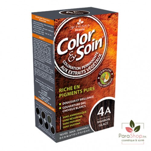 3 CHÊNES COLOR & SOIN COLORATION 4A MARRON GLACE