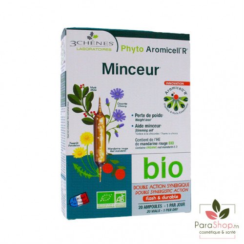 3 CHENES PHYTO AROMICELL’R MINCEUR 20 AMPOULES