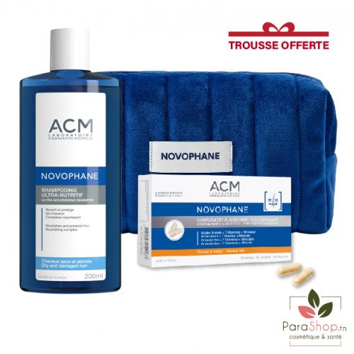 ACM PACK NOVOPHANE Shampooing Ultra Nutritif + Complement Alimentaire 60 Gelules