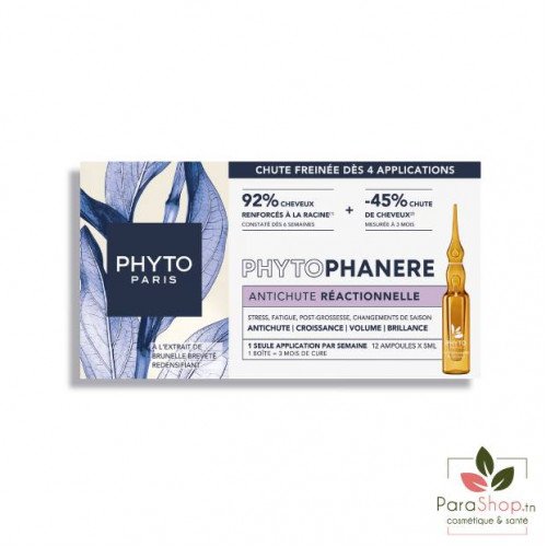 PHYTO Phytophanere Traitement Antichute Ractionnelle 12X5ML