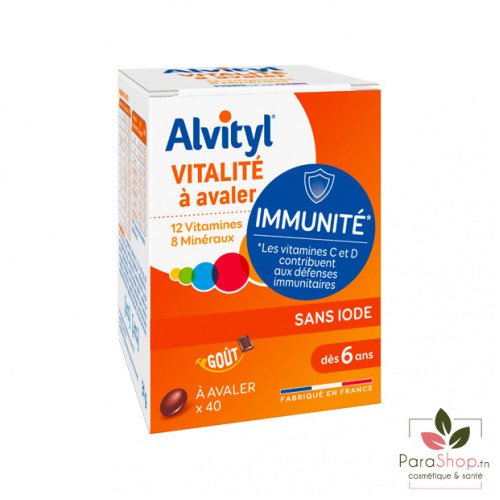 ALVITYL Vitalité A Avaler 40 Comprimes