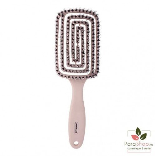 TITANIA Brosse Paddle Flex Rose Poudre - 2858