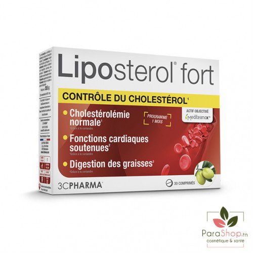 3 CHENES LIPOSTEROL FORT 30 COMPRIMES