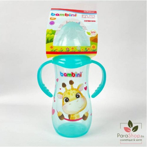 BAMBINI BIBERON JUMBO LARGE AVEC ANSES 330ML - 907