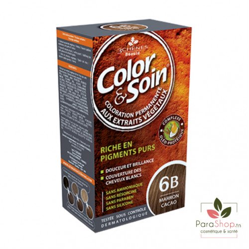3 CHÊNES COLOR & SOIN COLORATION 6B MARRON CACAO